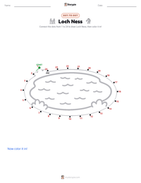 Loch Ness printable worksheet preview