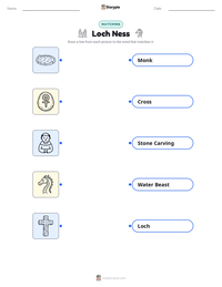 Loch Ness printable worksheet preview