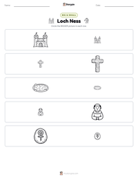 Loch Ness printable worksheet preview