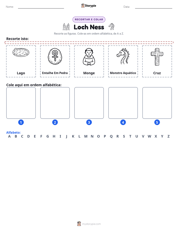 Recortar & Colar Alfabeto