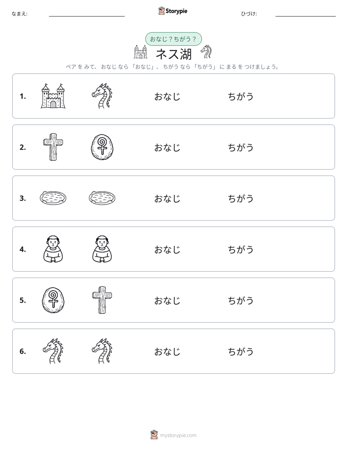 同じか違うか