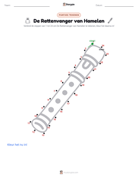 De Rattenvanger van Hamelen - Duits afdrukbare werkblad voorbeeld