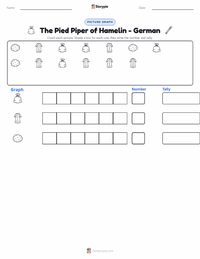 The Pied Piper of Hamelin - German printable worksheet preview