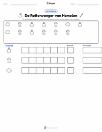 De Rattenvanger van Hamelen - Duits afdrukbare werkblad voorbeeld