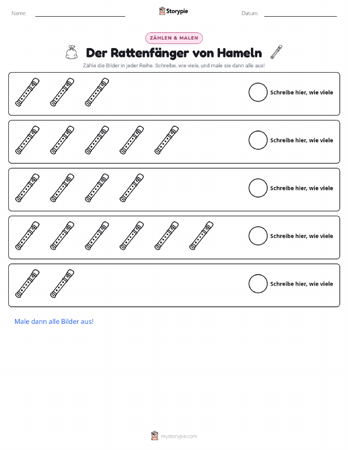 Zählen & Ausmalen