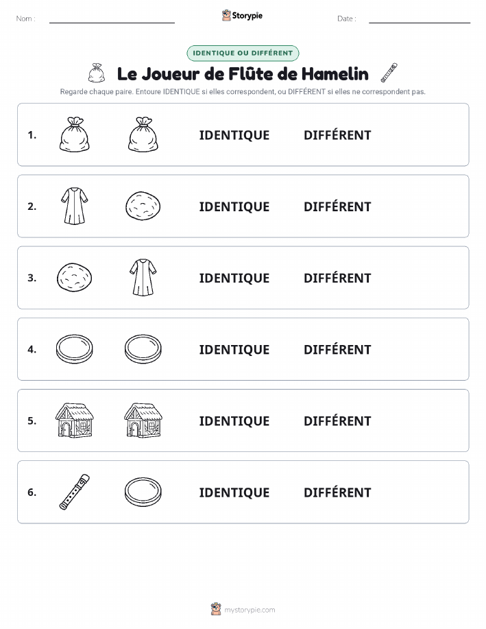 Identique ou Différent