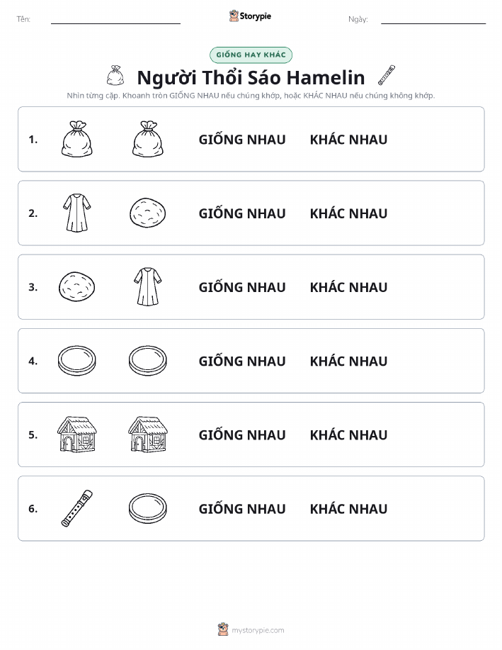 Giống Hay Khác