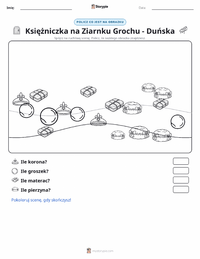 Podgląd drukowalnego arkusza ćwiczeń Księżniczka na ziarnku grochu - duńska