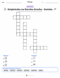 Podgląd drukowalnego arkusza ćwiczeń Księżniczka na ziarnku grochu - duńska