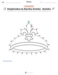Podgląd drukowalnego arkusza ćwiczeń Księżniczka na ziarnku grochu - duńska