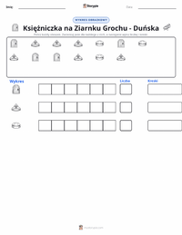 Podgląd drukowalnego arkusza ćwiczeń Księżniczka na ziarnku grochu - duńska