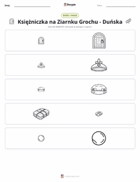 Podgląd drukowalnego arkusza ćwiczeń Księżniczka na ziarnku grochu - duńska