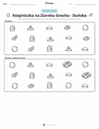Podgląd drukowalnego arkusza ćwiczeń Księżniczka na ziarnku grochu - duńska