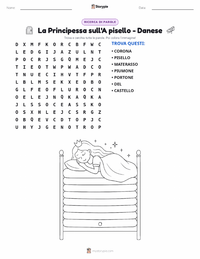 Anteprima della scheda stampabile di La principessa sul pisello - Danese