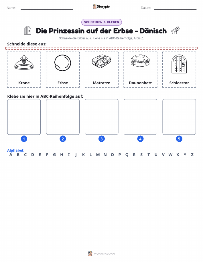 Schneiden & Einfügen Alphabet