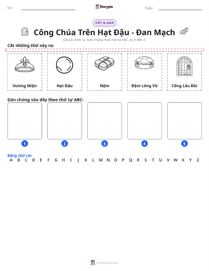 Cắt & Dán Chữ Cái