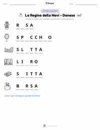 Anteprima della scheda stampabile di La Regina delle Nevi - Danese