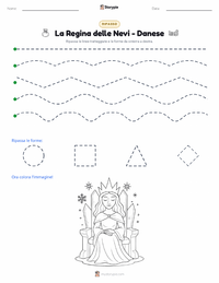 Anteprima della scheda stampabile di La Regina delle Nevi - Danese