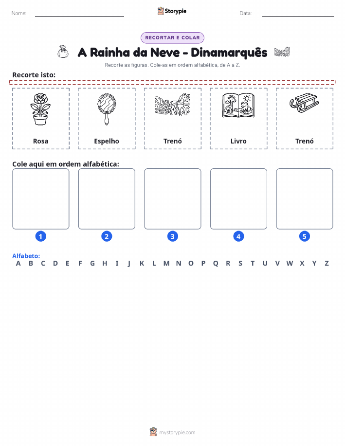Recortar & Colar Alfabeto