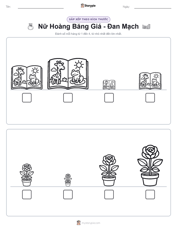 Thứ Tự Kích Thước