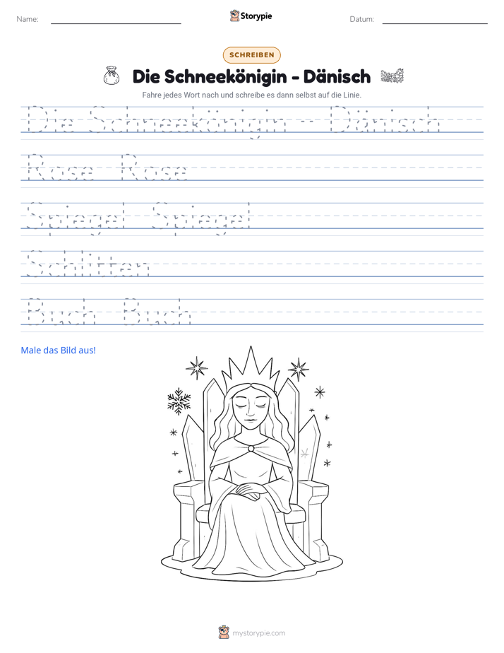 Schreibübung