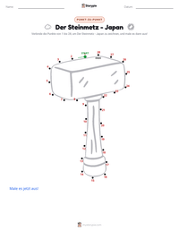 Der Steinhauer - Japanisch druckbare Arbeitsblatt Vorschau