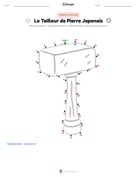 Aperçu de la feuille de travail imprimable Le Tailleur de Pierre - Japonais