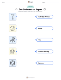 Der Steinhauer - Japanisch druckbare Arbeitsblatt Vorschau
