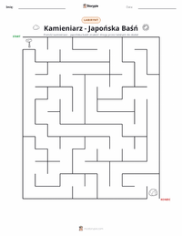Podgląd drukowalnego arkusza ćwiczeń Kamieniarz - japońska opowieść
