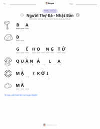 Tài liệu in sẵn Người Thợ Đẽo Đá - Truyện Nhật Bản cho trẻ em