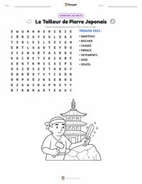Aperçu de la feuille de travail imprimable Le Tailleur de Pierre - Japonais