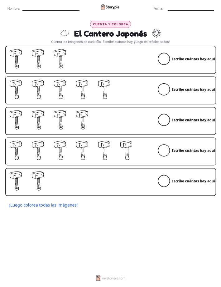 Contar y Colorear