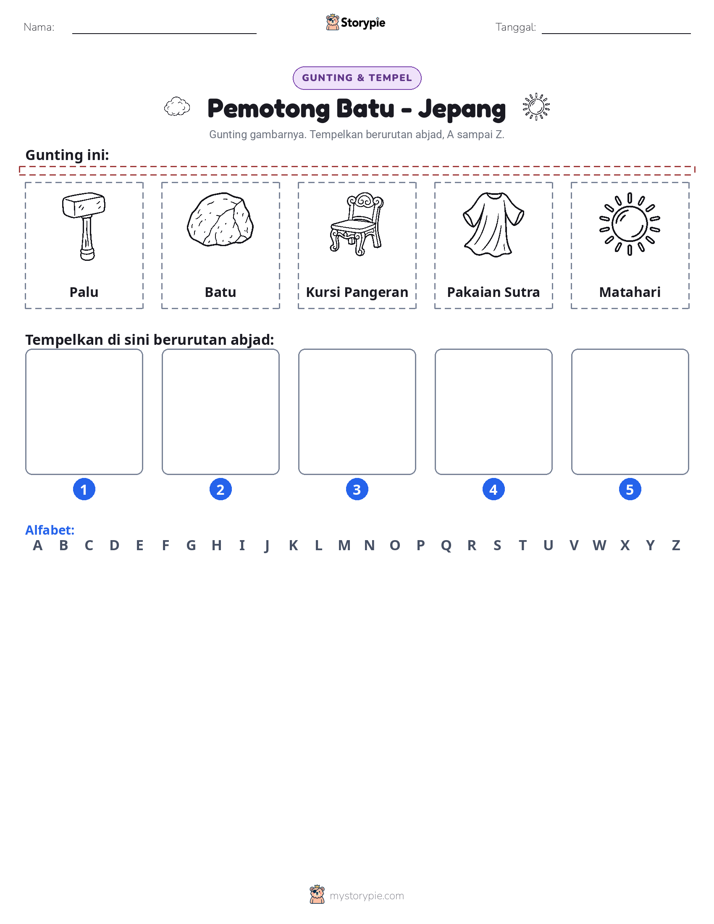 Potong & Tempel Huruf