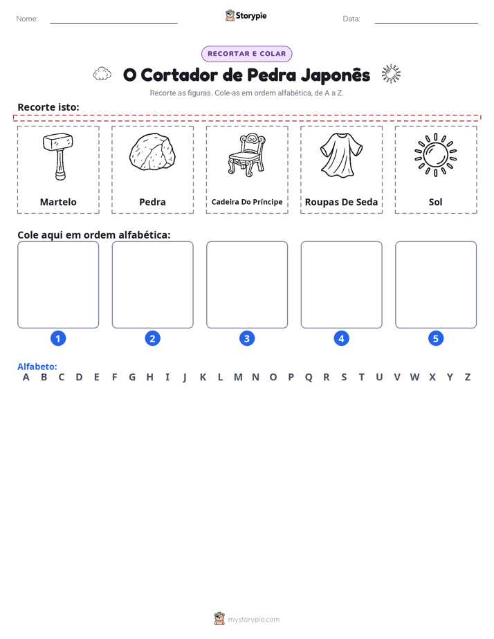 Recortar & Colar Alfabeto