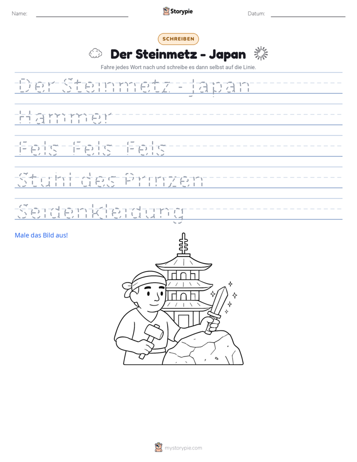 Schreibübung