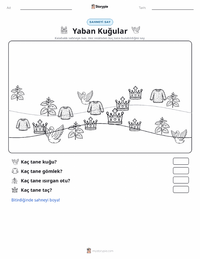 Yaban Kuğuları - Danimarka yazdırılabilir çalışma sayfası önizlemesi