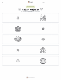 Yaban Kuğuları - Danimarka yazdırılabilir çalışma sayfası önizlemesi