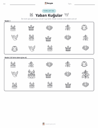 Yaban Kuğuları - Danimarka yazdırılabilir çalışma sayfası önizlemesi
