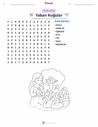 Yaban Kuğuları - Danimarka yazdırılabilir çalışma sayfası önizlemesi