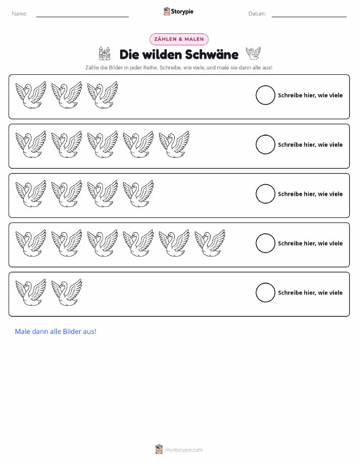 Zählen & Ausmalen