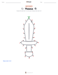 Theseus printable worksheet preview