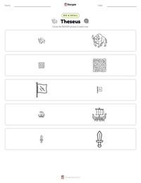 Theseus printable worksheet preview