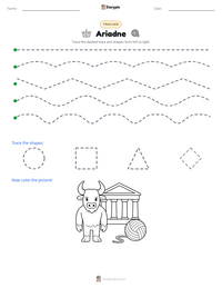 Ariadne printable worksheet preview