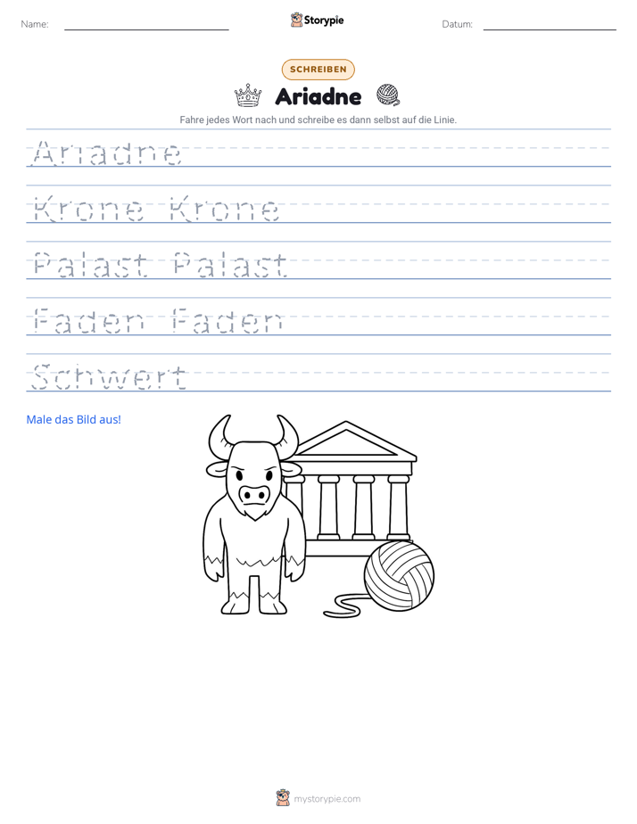 Schreibübung
