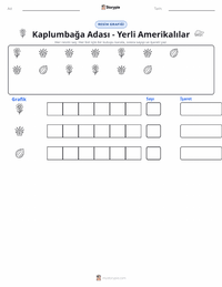 Kaplumbağa Adası - Yerli Amerikalı yazdırılabilir çalışma sayfası önizlemesi