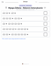 Podgląd drukowalnego arkusza ćwiczeń Wyspa Żółwia - Rdzenni Amerykanie