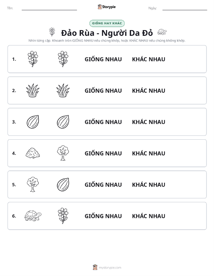 Giống Hay Khác