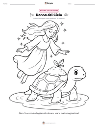 Anteprima della scheda stampabile di Donna del Cielo