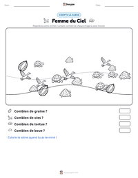 Aperçu de la feuille de travail imprimable Femme du Ciel