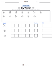Sky Woman printable worksheet preview